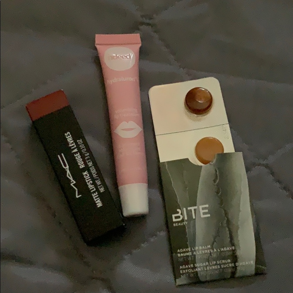 MAC full size lipstick Marrakesh + lip treatments